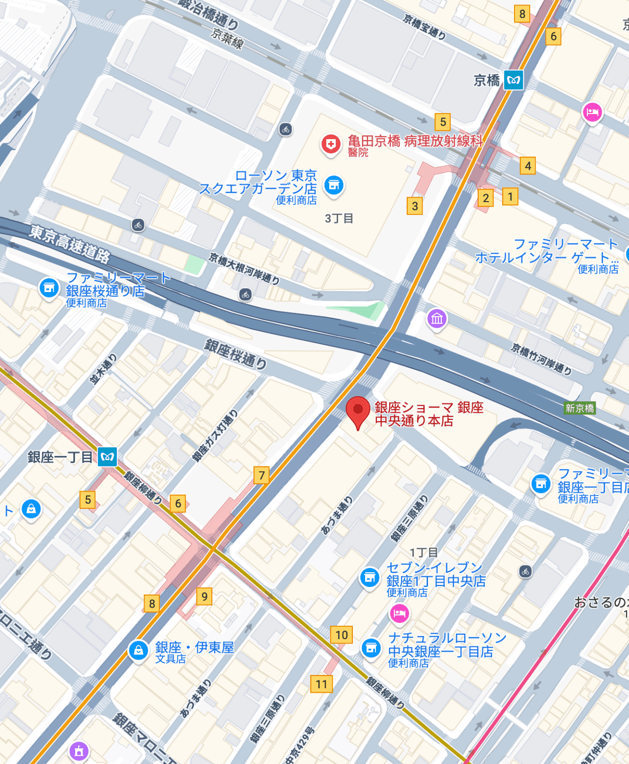 XIAOMA 銀座中央大道店 Map
