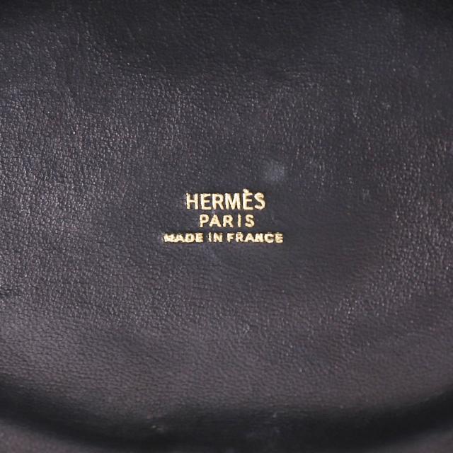 HERMÈS Vintage Mini Shoulder Bag and Clutch in Black Doblis suede with Gold hardware - 7