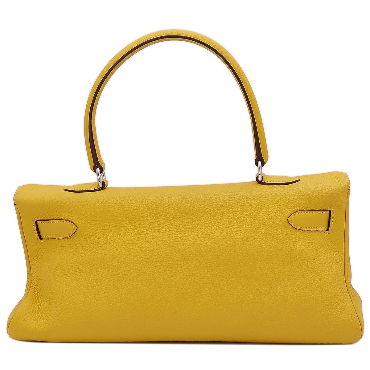 HERMÈS Shoulder Kelly 40 shoulder bag in Soleil Clemence leather with Palladium hardware - 2