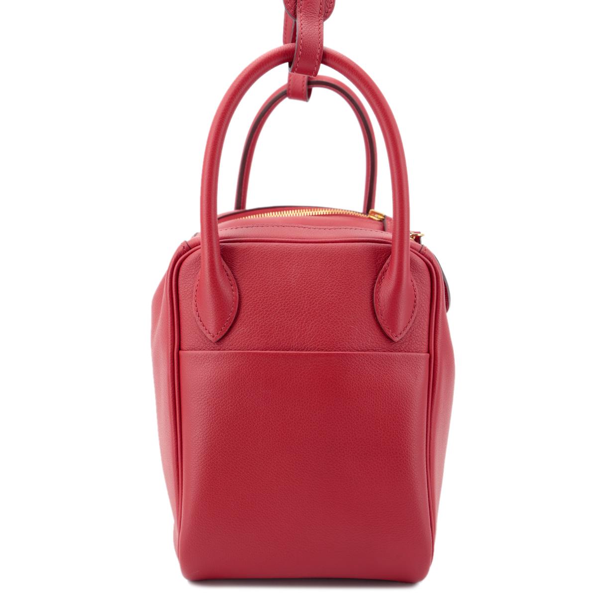 HERMÈS エルメス ショルダーバッグ リンディ 30 エヴァーカラー ルージュピマン ゴールド金具 D刻印 - 5