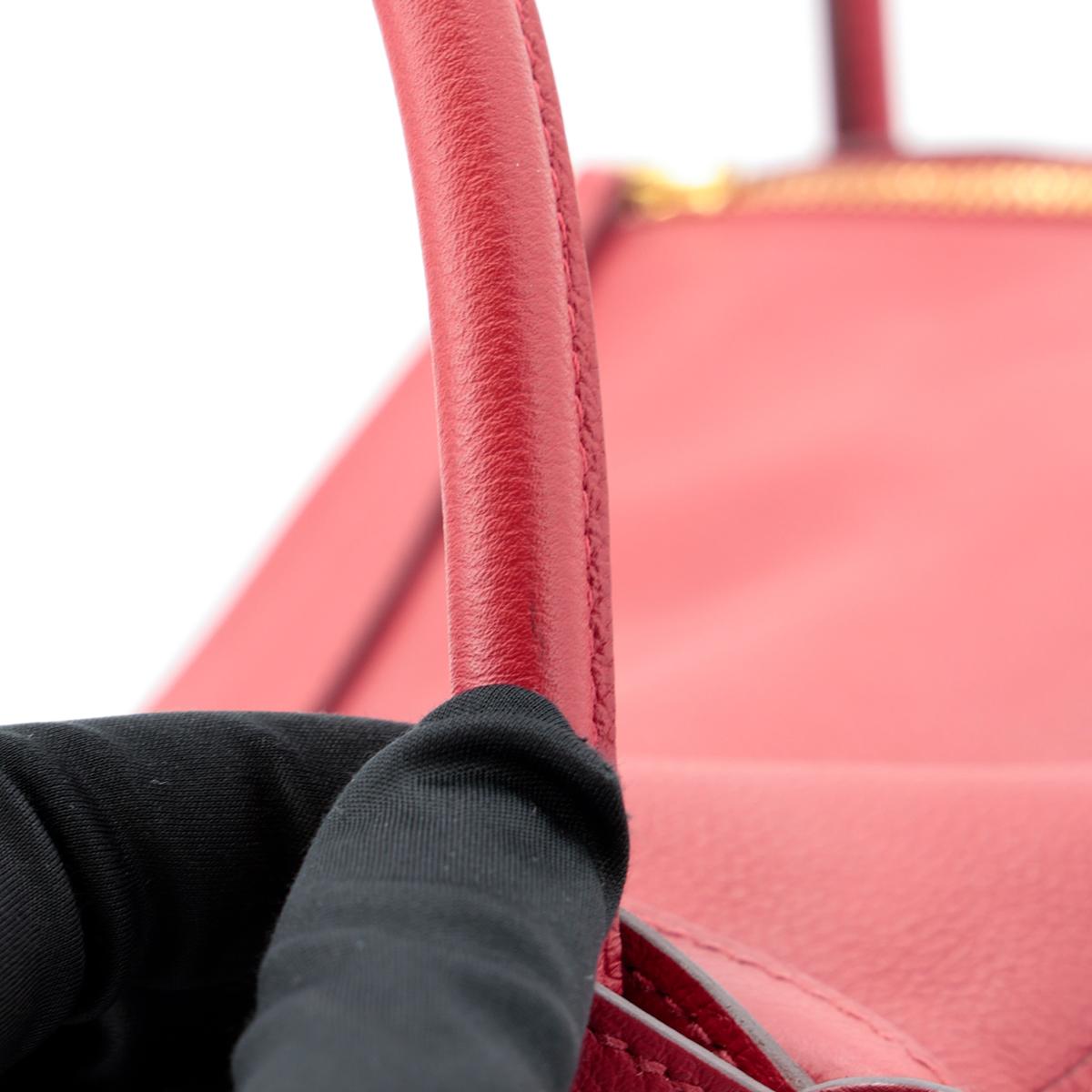 HERMÈS エルメス ショルダーバッグ リンディ 30 エヴァーカラー ルージュピマン ゴールド金具 D刻印 - 20