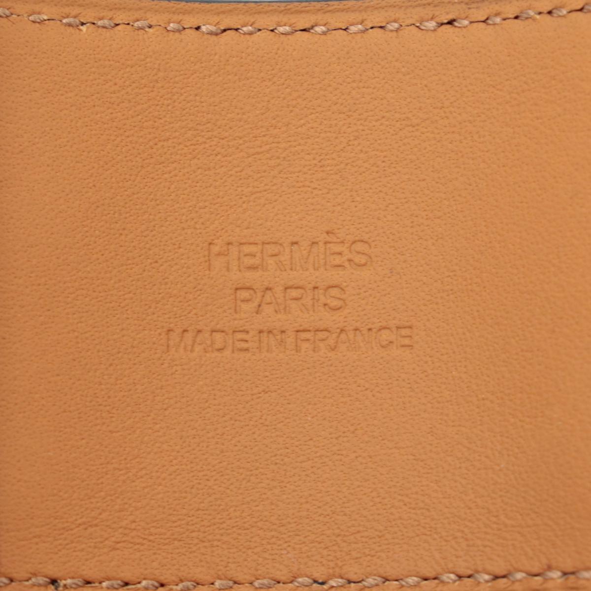 HERMÈS Collier De Chien Bracelet in Black Epsom leather with Gold hardware - 8