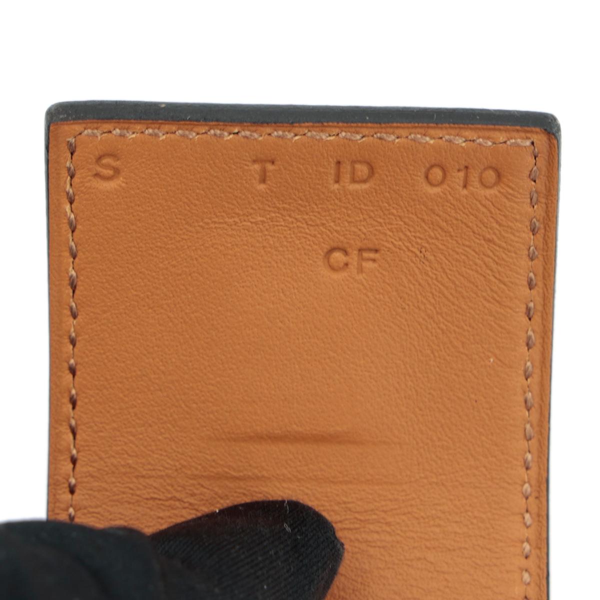 HERMÈS Collier De Chien Bracelet in Black Epsom leather with Gold hardware - 15