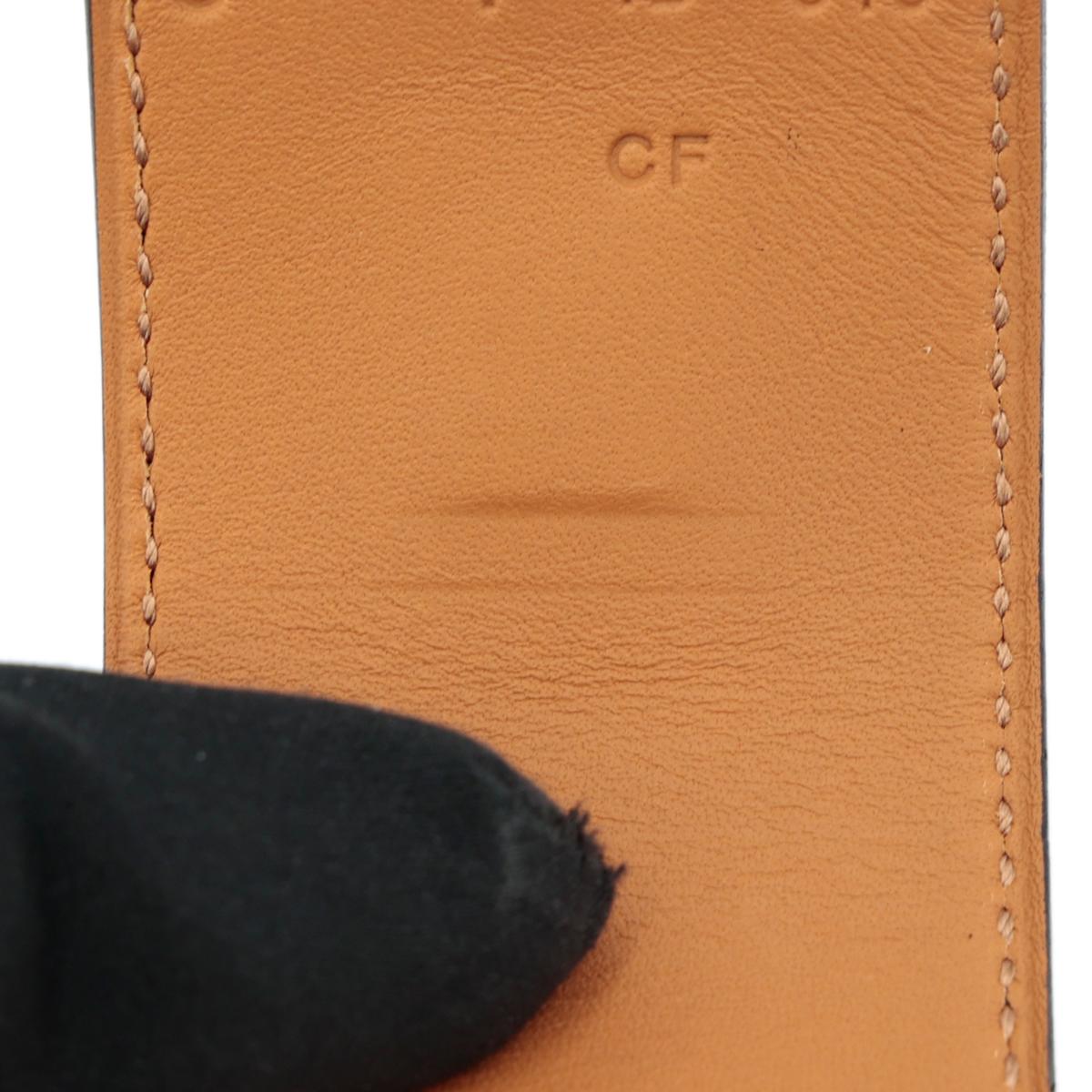 HERMÈS Collier De Chien Bracelet in Black Epsom leather with Gold hardware - 14