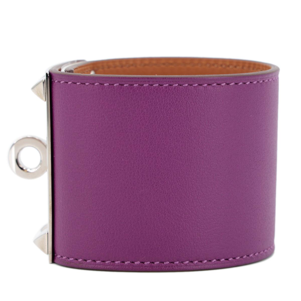 SA超美品 HERMÈS 爱马仕 Kelly Dog手镯 Tadelakt 皮 银扣 □R刻 2014年 - 3
