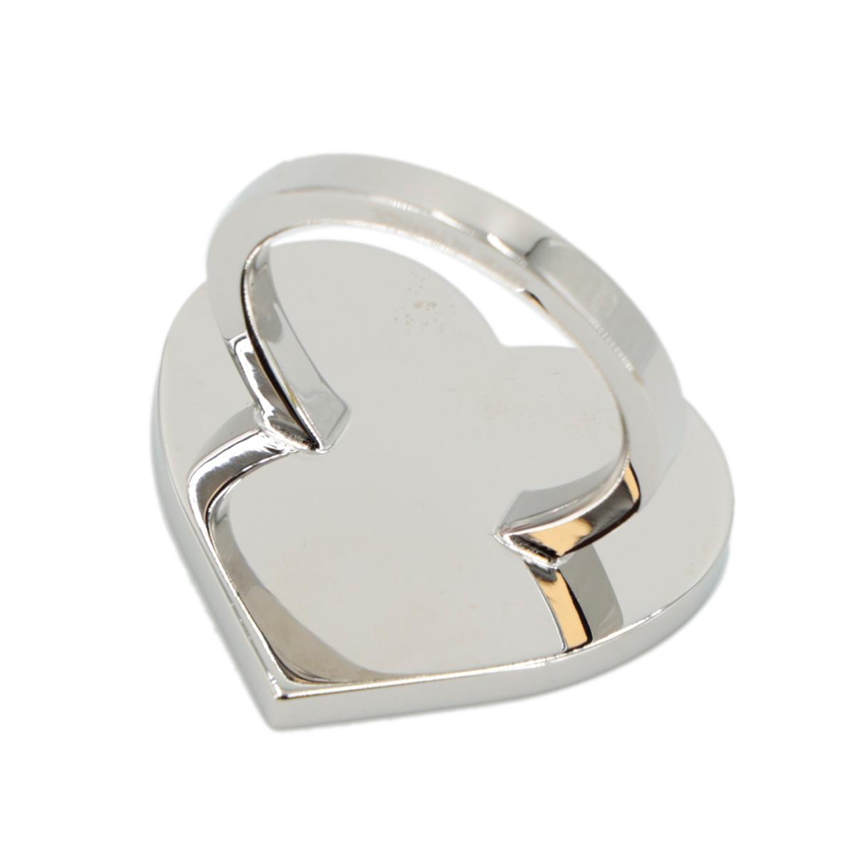 HERMÈS Scarf Ring "Coeur Laque" in Red with Palladium hardware - 3