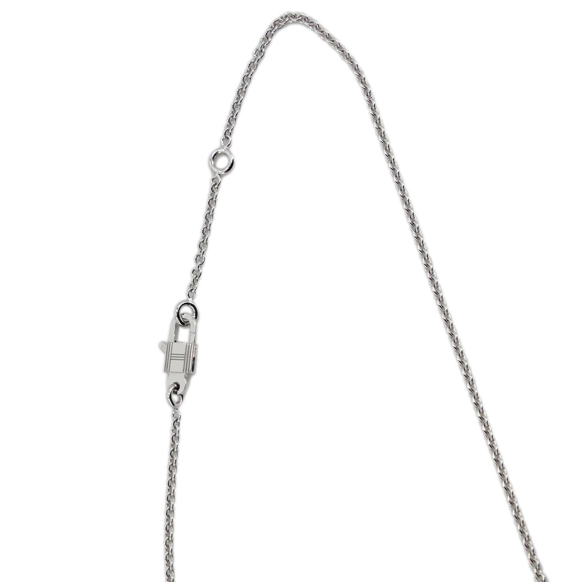 HERMÈS エルメス カデナ ネックレス 18K WG ダイヤ - 3