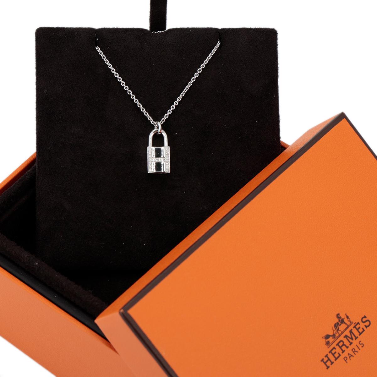 HERMÈS エルメス カデナ ネックレス 18K WG ダイヤ - 5