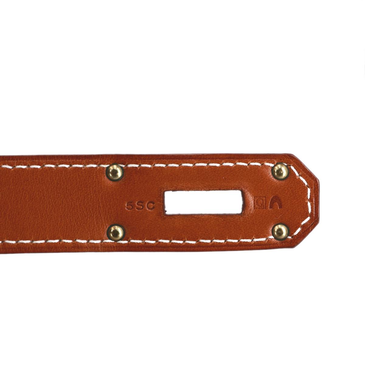 HERMÈS Haut à Courroies 40 HAC travel bag in Bleu, Fauve and Ficelle Barenia leather and Toile H Canvas with Gold hardware - 14