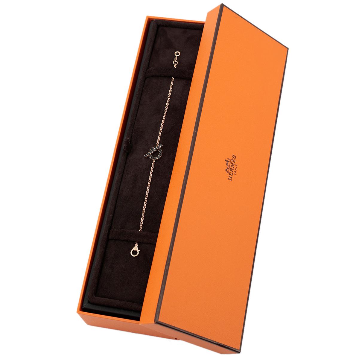 SA超美品 HERMÈS 愛馬仕 Finesse 手鍊 玫瑰金 玫瑰金扣 - 8