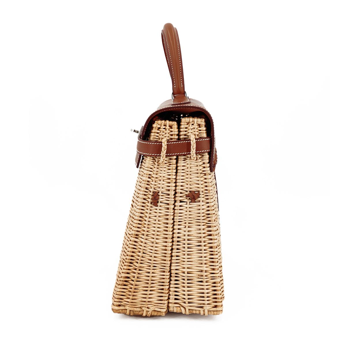 SA超美品 HERMÈS 爱马仕 限量收藏款 Kelly 35 Picnic 34 福宝 Fauve Barenia 马鞍皮 银扣 □O刻 2011年 - 4
