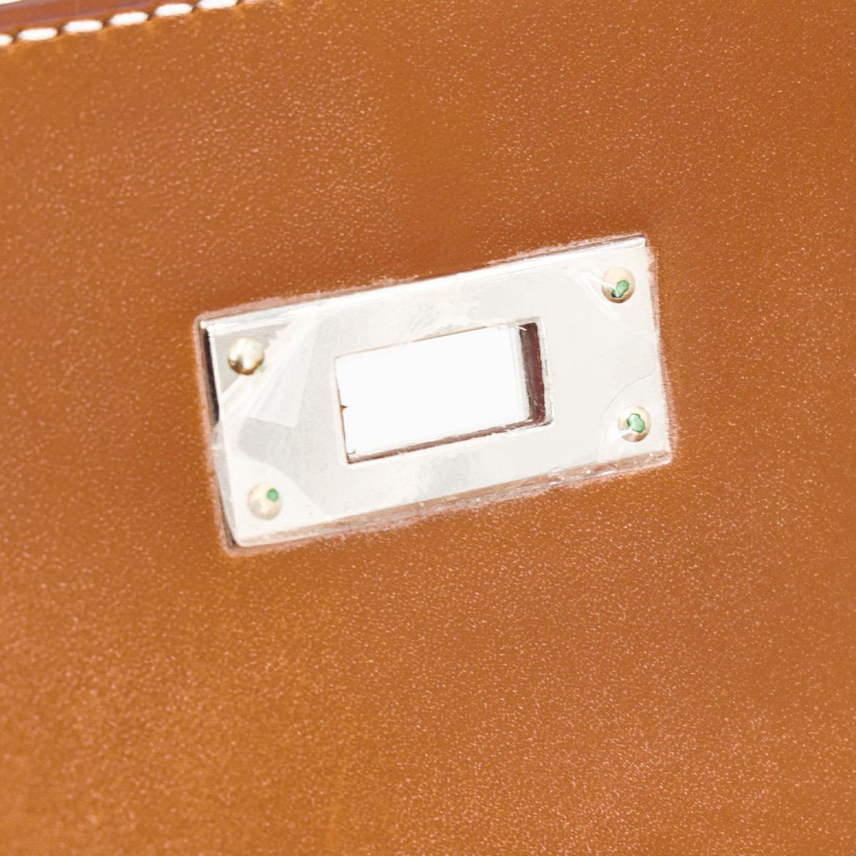 SA超美品 HERMÈS 爱马仕 限量收藏款 Kelly 35 Picnic 34 福宝 Fauve Barenia 马鞍皮 银扣 □O刻 2011年 - 18