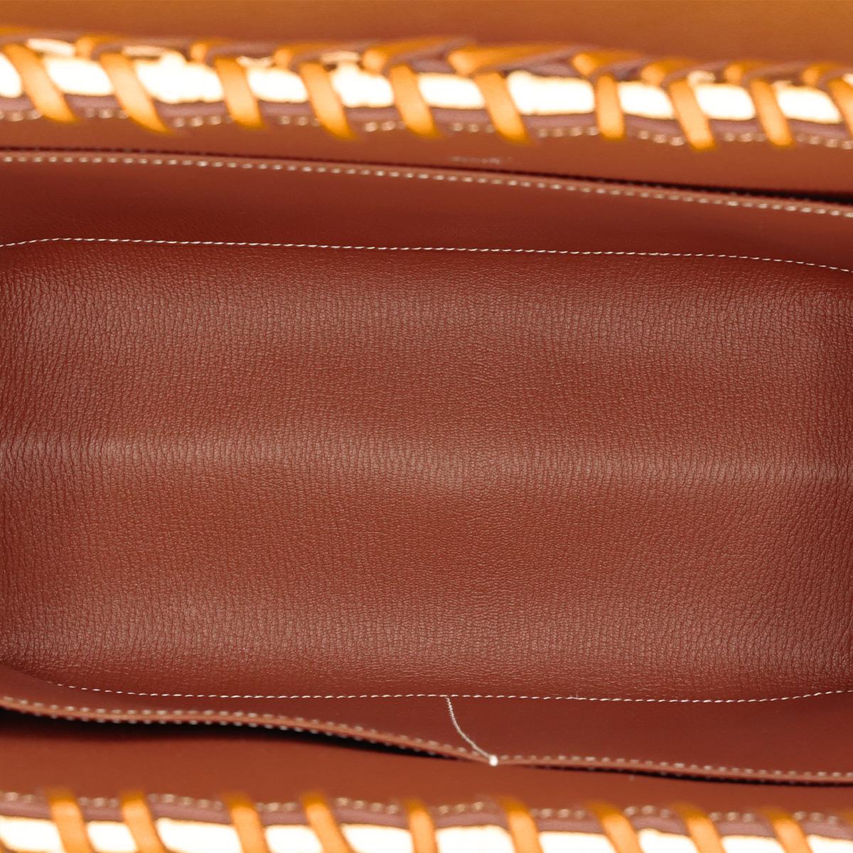 SA超美品 HERMÈS 爱马仕 限量收藏款 Kelly 35 Picnic 34 福宝 Fauve Barenia 马鞍皮 银扣 □O刻 2011年 - 20