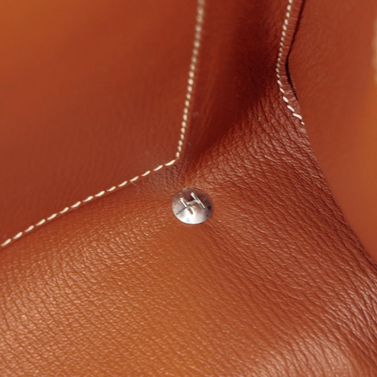 Excellent ( Rank SA ) HERMÈS Limited Edition Kelly 35 Picnic Fauve (34) Barenia Palladium hardware Square O (2011) - 21