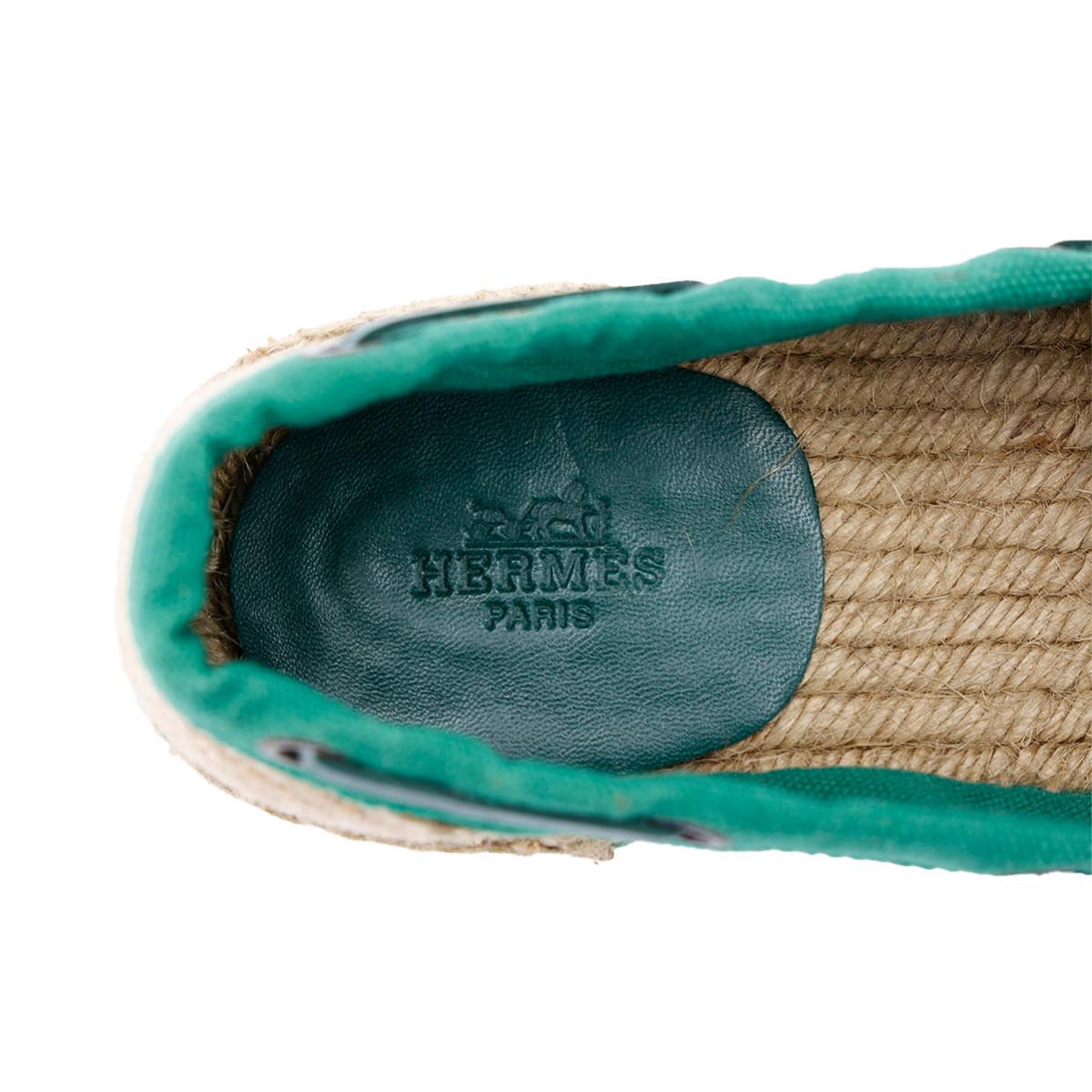 Brand New ( Rank N ) HERMÈS Man shoes Green Unknown None - 5