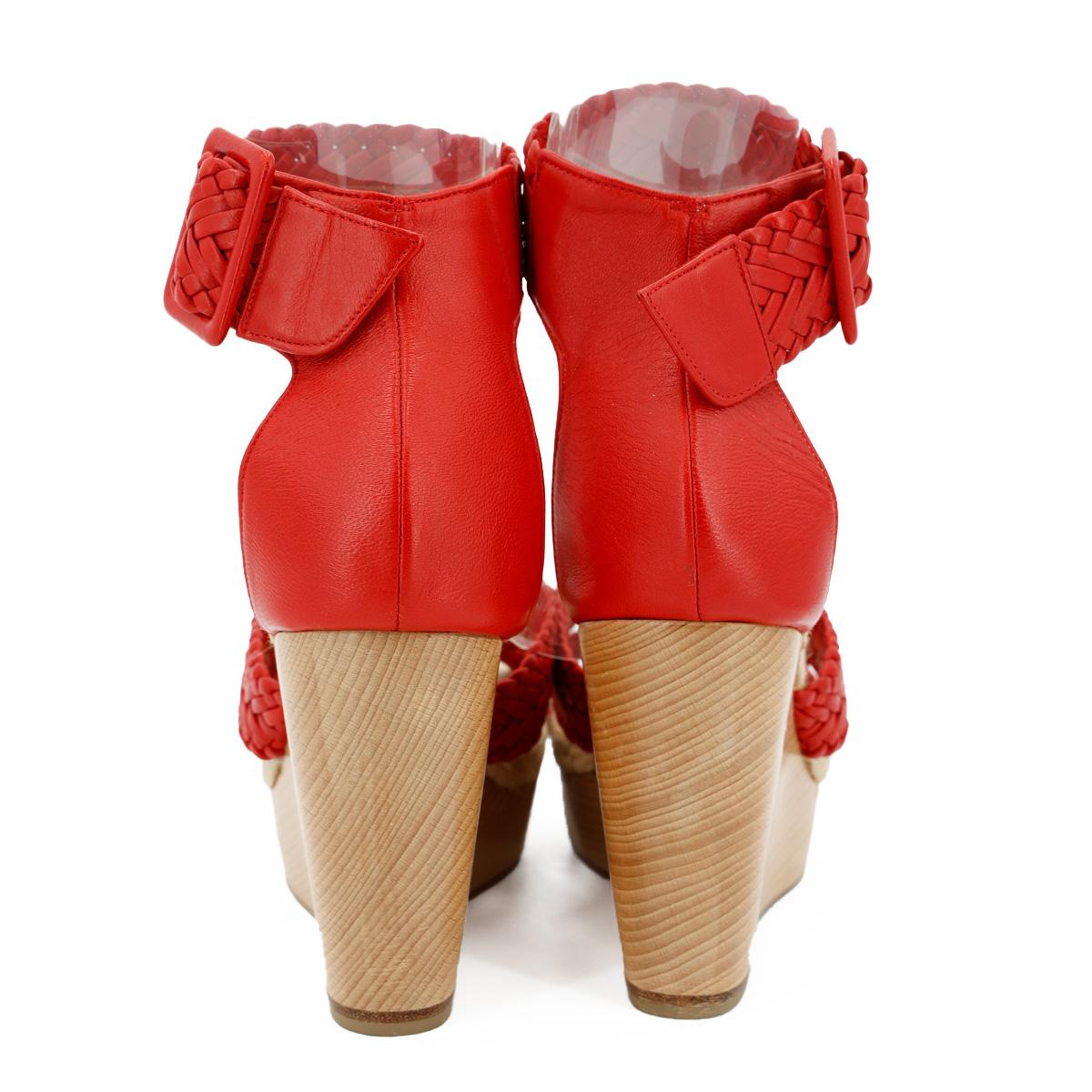 HERMÈS Legend sandal in Red Wood - 3