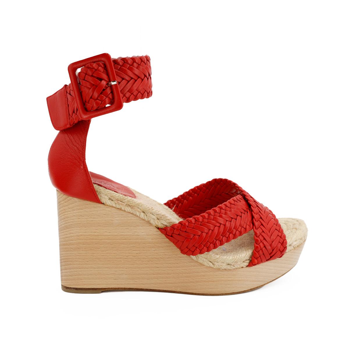 HERMÈS Legend sandal in Red Wood - 5