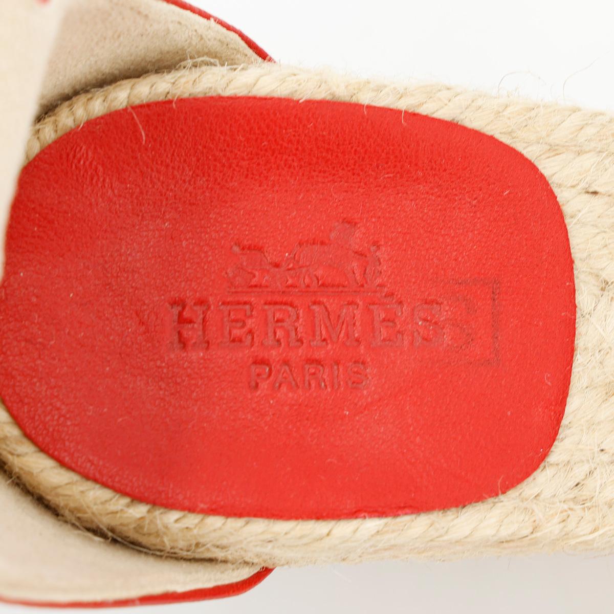 HERMÈS Legend sandal in Red Wood - 10