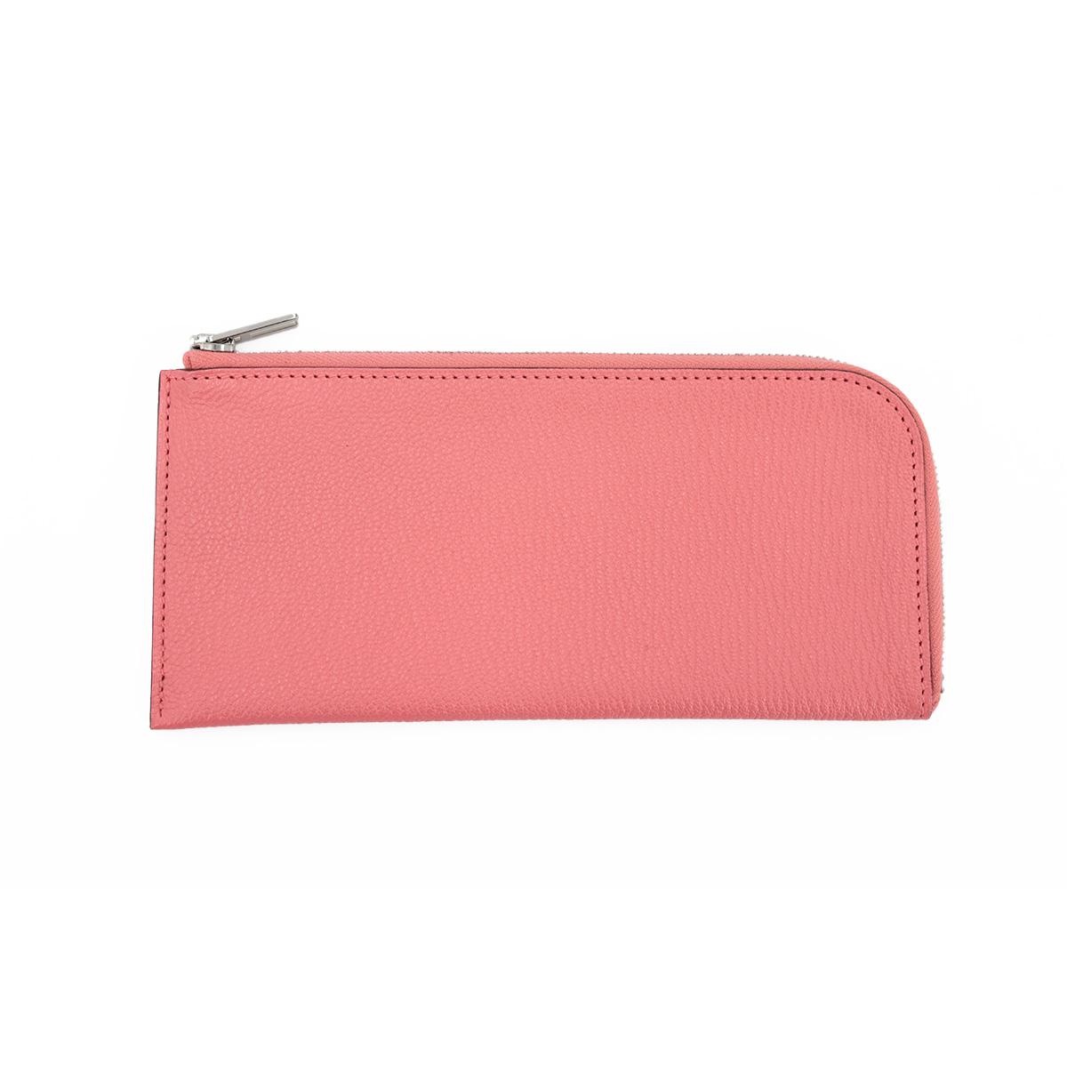 HERMÈS Kelly Wallet in Rose Azalee Chevre leather with Palladium hardware - 20
