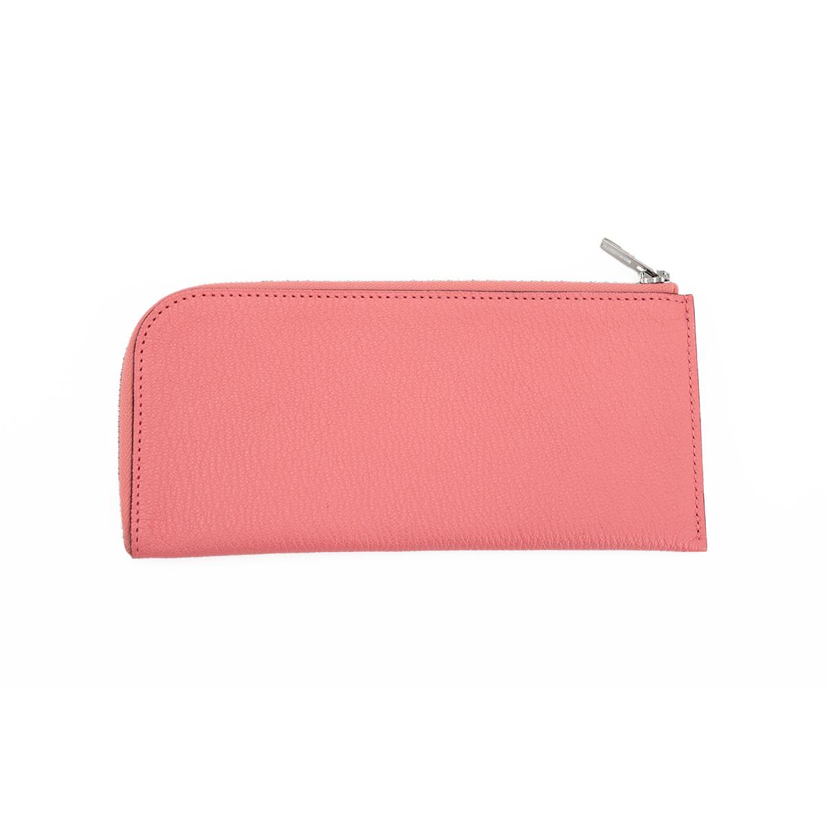 HERMÈS Kelly Wallet in Rose Azalee Chevre leather with Palladium hardware - 21
