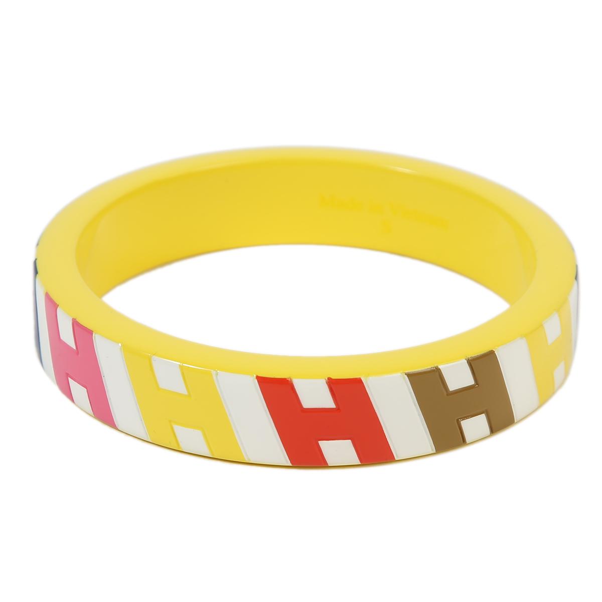 HERMÈS H en Biais bangle in Yellow - 4