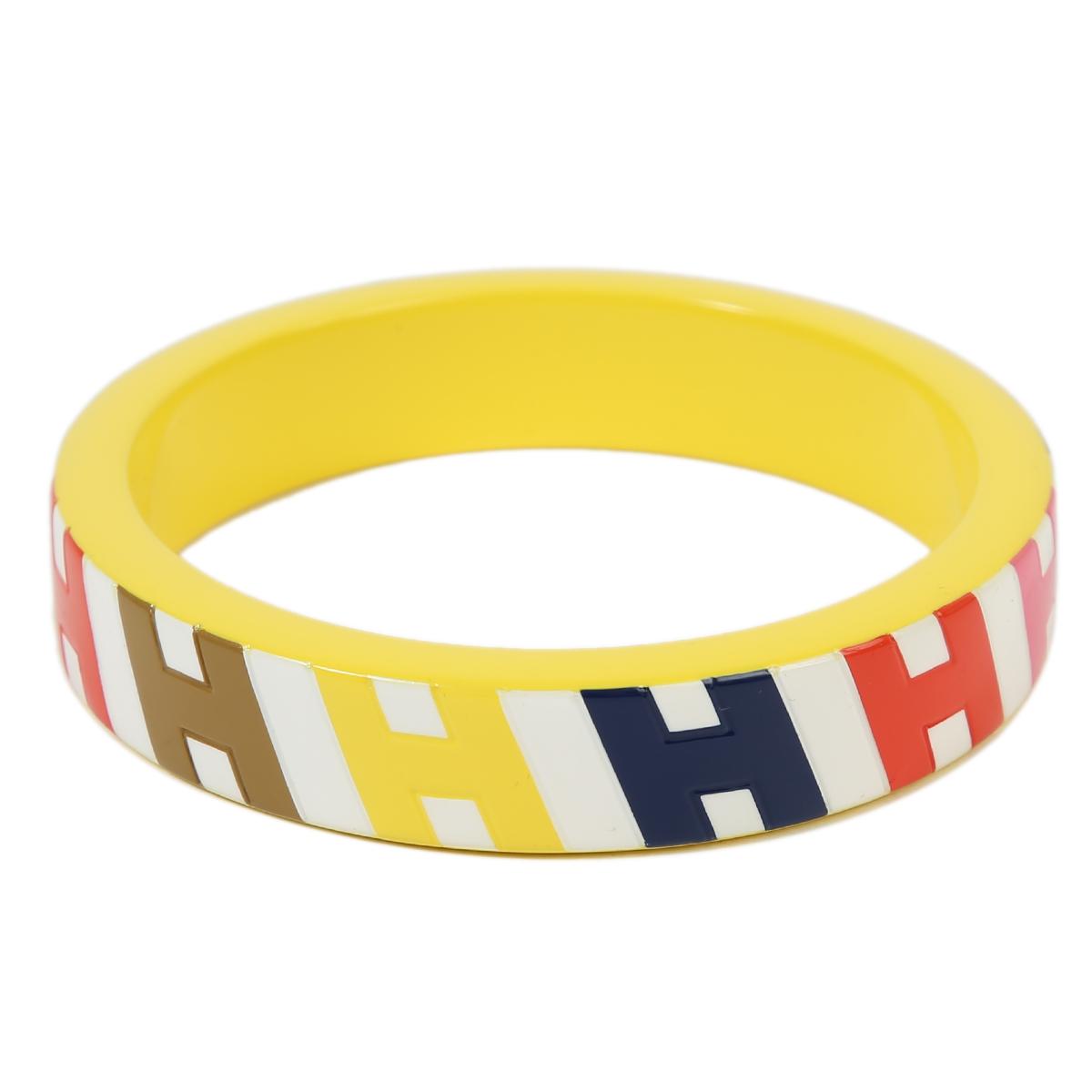 HERMÈS H en Biais bangle in Yellow - 1