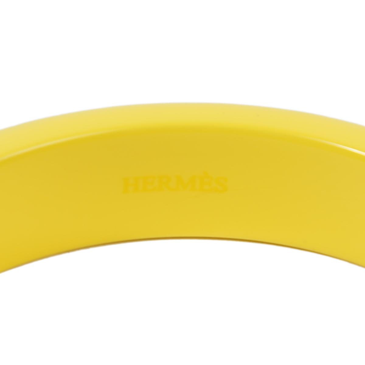 HERMÈS H en Biais bangle in Yellow - 6