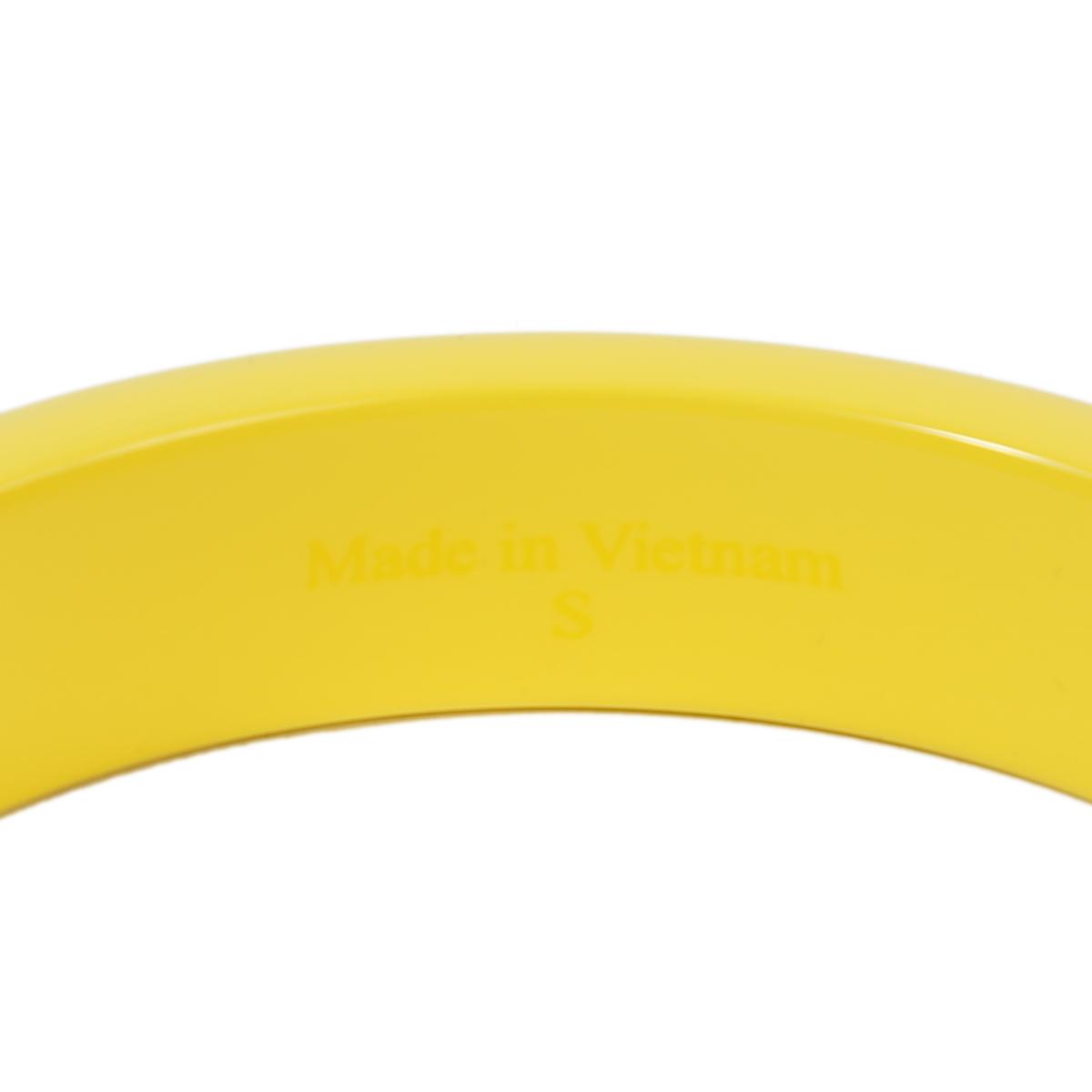 HERMÈS H en Biais bangle in Yellow - 5