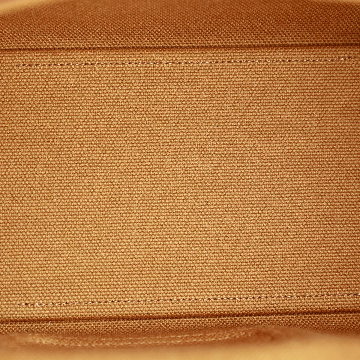 HERMÈS Limited Edition Birkin Cargo 25 handbag in Sesame Swift leather and Canvas with Palladium hardware - 15