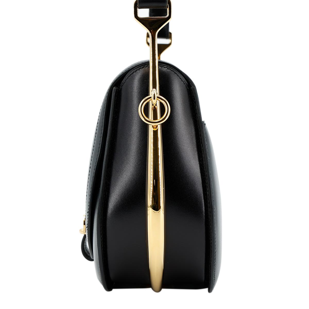 SA超美品 HERMÈS 愛馬仕 Passe-guide 89 黑色 Noir Box牛皮 金扣 □R刻 2014年 - 4