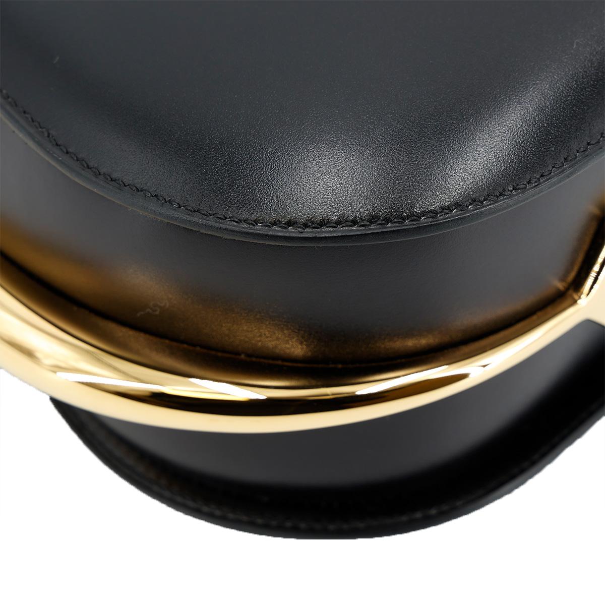 SA超美品 HERMÈS 愛馬仕 Passe-guide 89 黑色 Noir Box牛皮 金扣 □R刻 2014年 - 11
