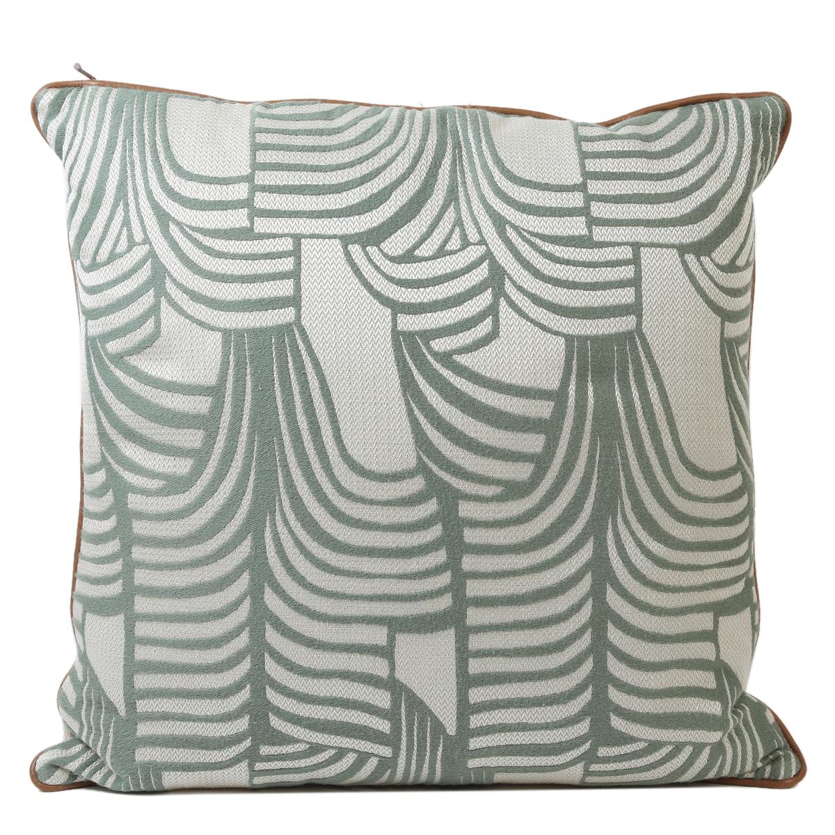 HERMÈS Cushion in Green with Coton - 1