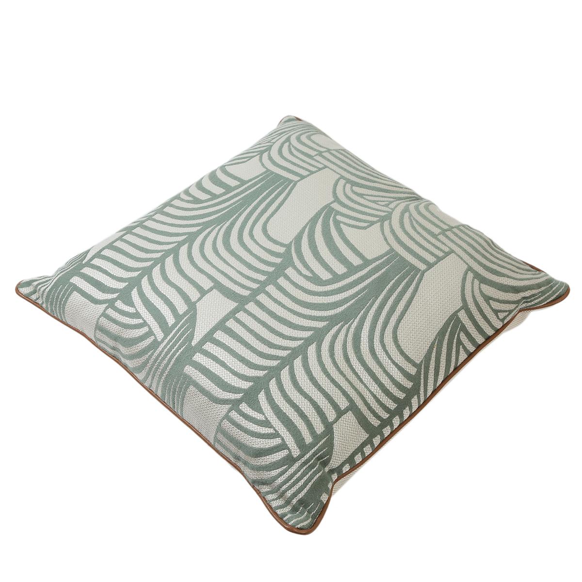 HERMÈS Cushion in Green with Coton - 2