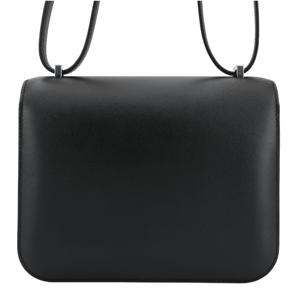 HERMÈS Limited Edition Constance Mini 19 handbag in Black Monsieur leather with Multi-color Enamel hardware - 3