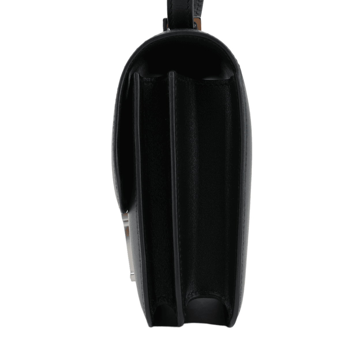 HERMÈS Limited Edition Constance Mini 19 handbag in Black Monsieur leather with Multi-color Enamel hardware - 4