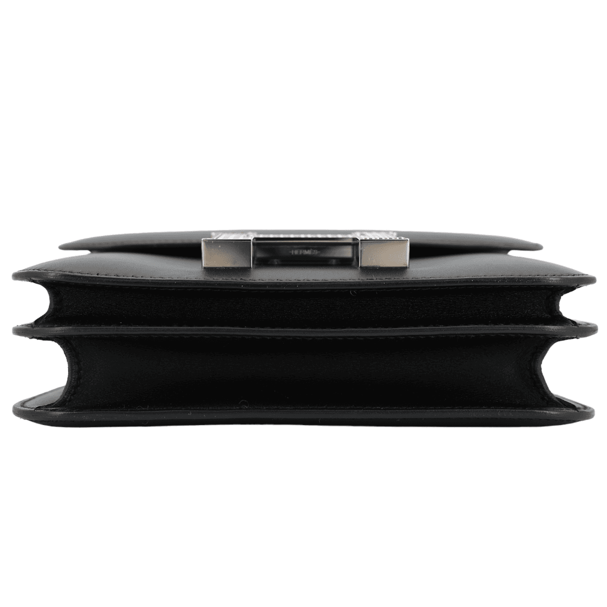 HERMÈS Limited Edition Constance Mini 19 handbag in Black Monsieur leather with Multi-color Enamel hardware - 7