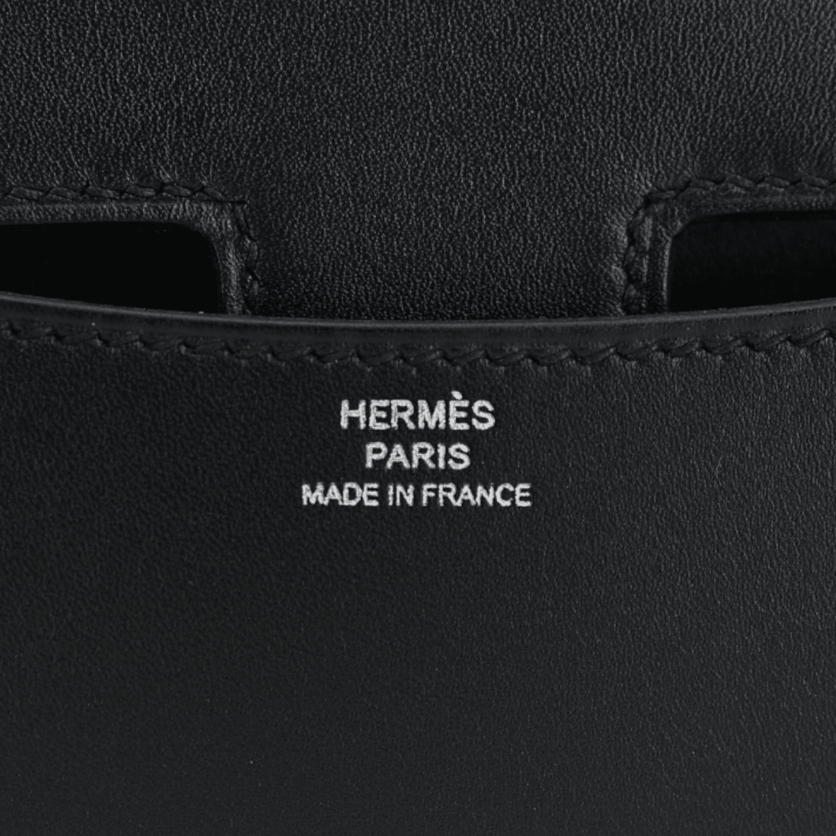 HERMÈS Limited Edition Constance Mini 19 handbag in Black Monsieur leather with Multi-color Enamel hardware - 15