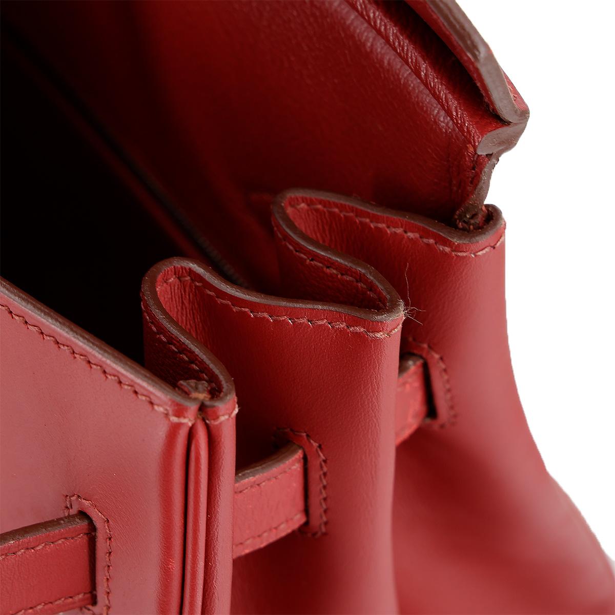 HERMÈS Limited Edition Birkin 35 handbag in Multi-color Vibrato goatskin and Rouge Vif Box calfskin with Palladium hardware - 16