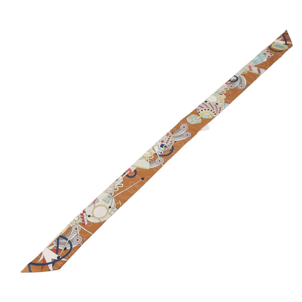HERMÈS Twilly Odyssey in Noisette Silk - 6