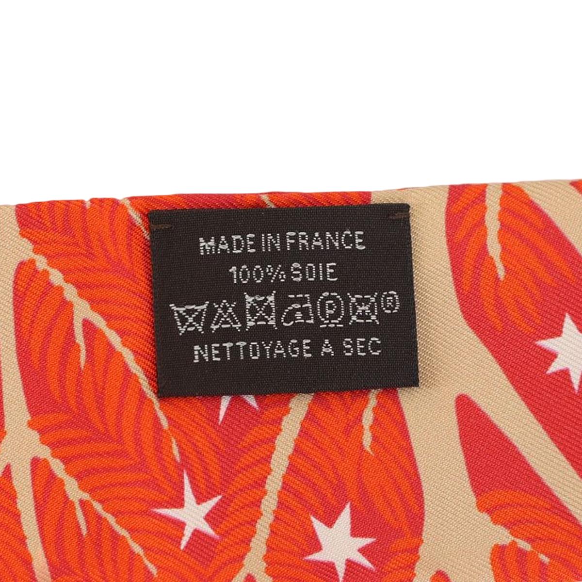 [全新] HERMÈS 愛馬仕 Twilly Sous Le Charme d'Ophee 絲帶 93 Orange 愛馬仕橘 真絲 - 8