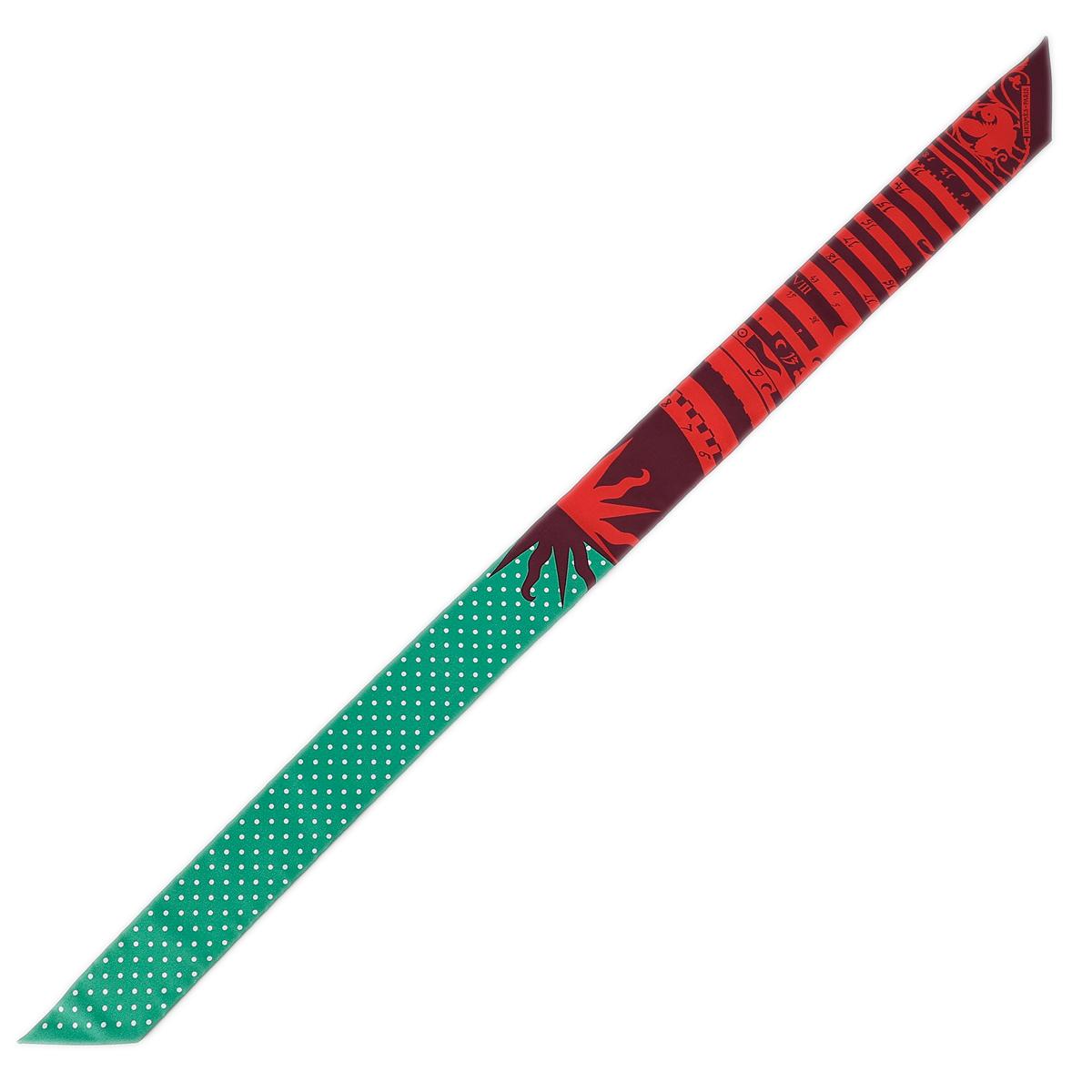 HERMÈS Twilly in Red and Green Silk - 5