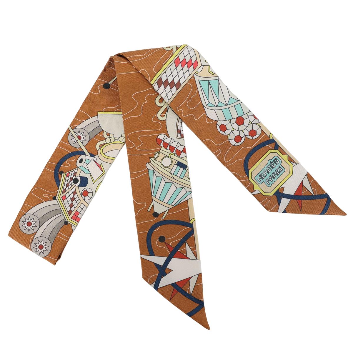 HERMÈS Twilly Odyssey in Noisette Silk - 1