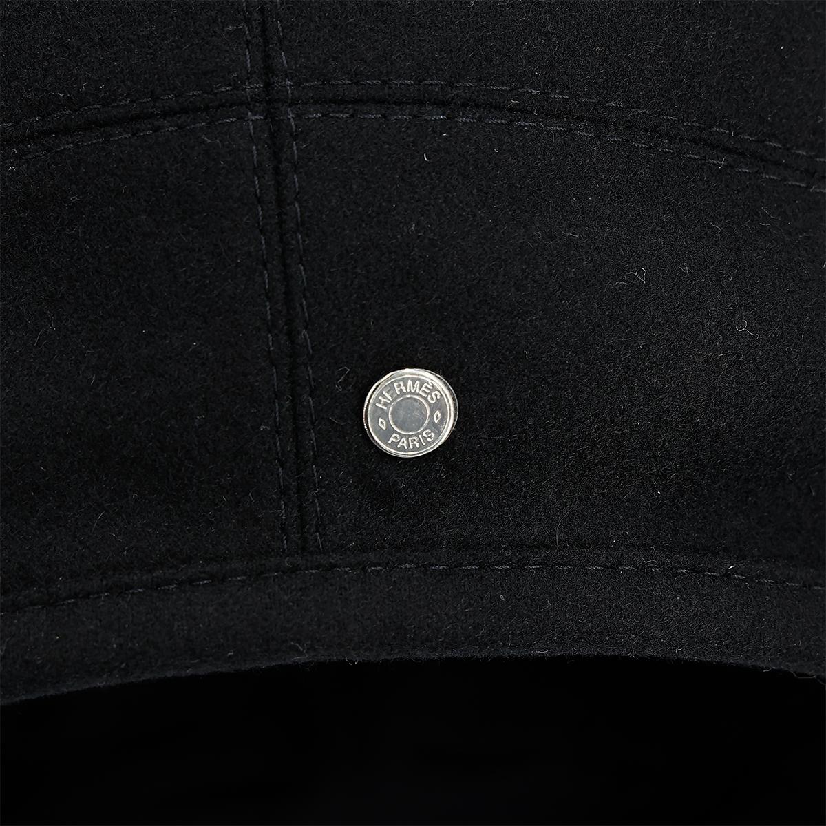 HERMÈS Saint-Honore beret in Black Cashmere - 8