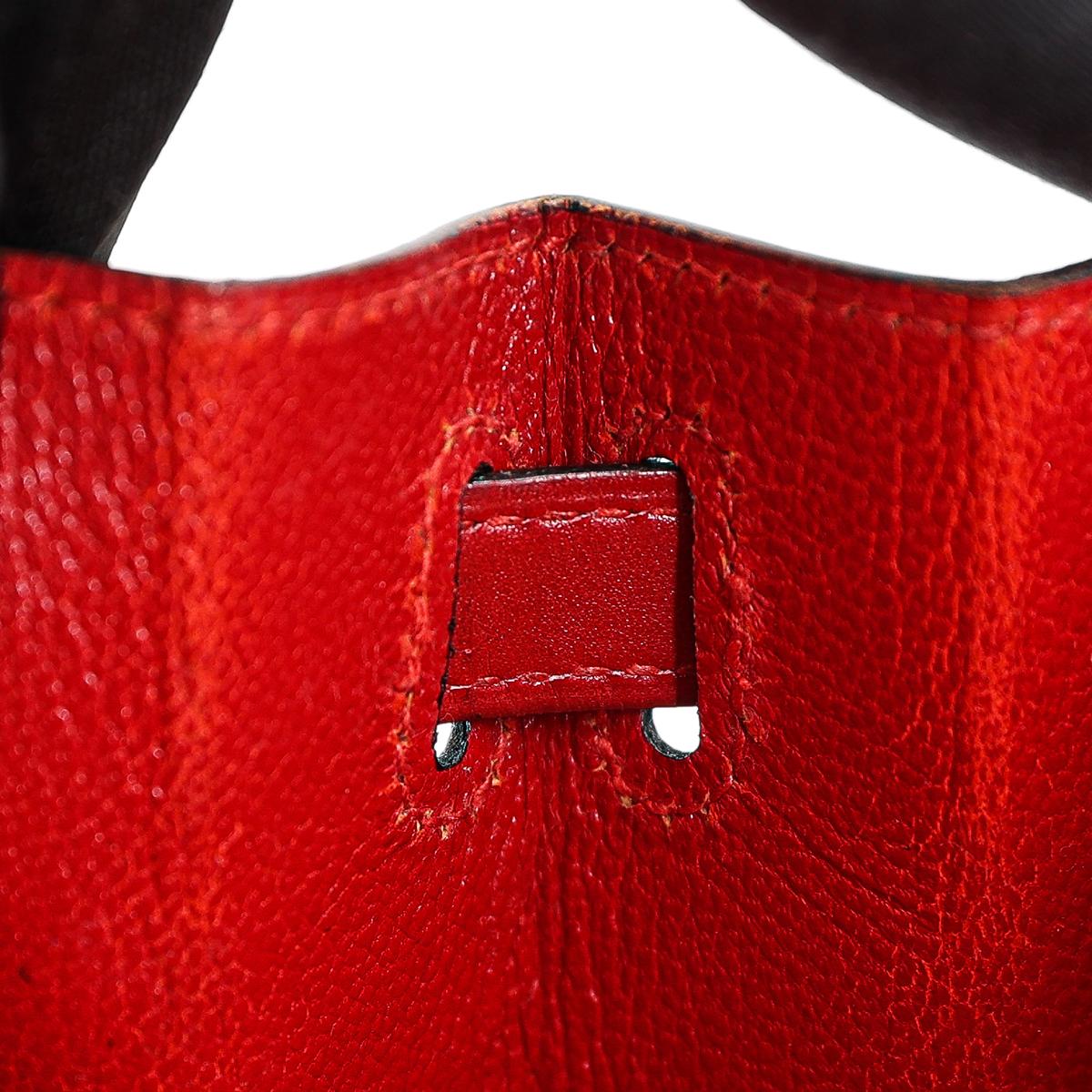 Very Good ( Rank A) HERMÈS Vintage Mini Kelly 20 Rouge Vif (53) Gold hardware Circle S (1989) - 22