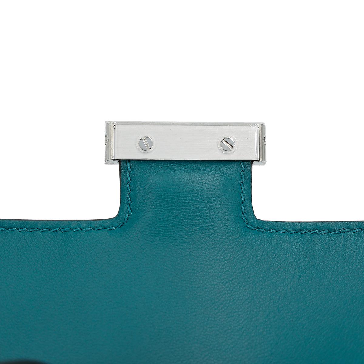 HERMÈS Constance Mini 19 shoulder bag in Colvert Evercolor leather with Palladium hardware - 13