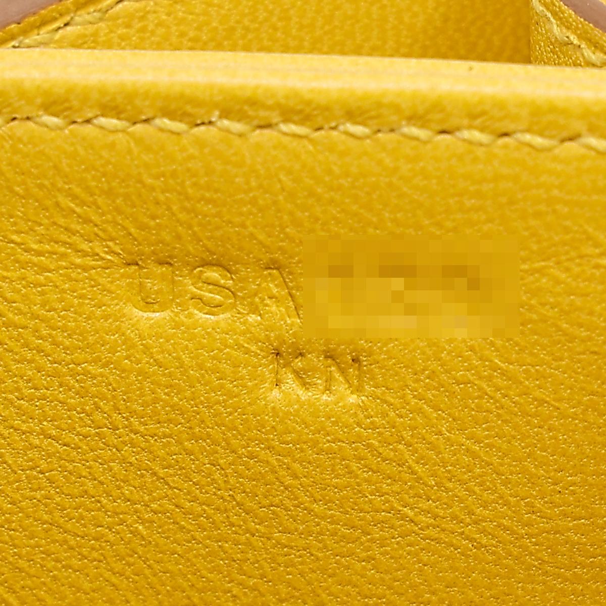 HERMÈS Matte Alligator Constance Mini 19 shoulder bag in Mimosa with Gold hardware  - 21