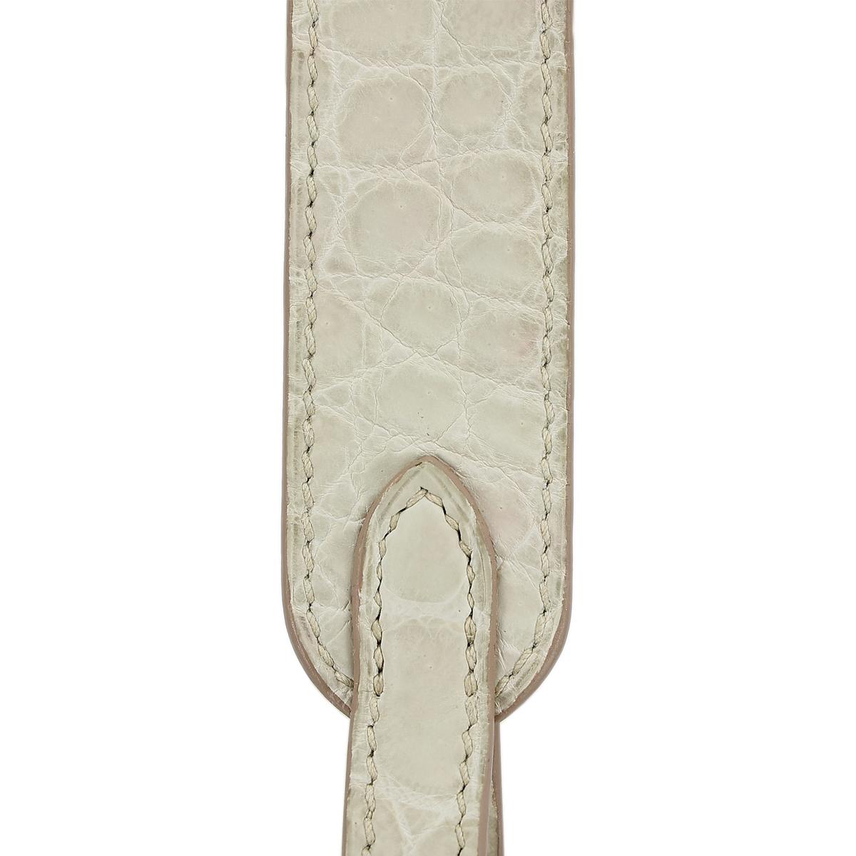 Very Good ( Rank A) HERMÈS Lindy 26 Beton (8L) Matte Niloticus Crocodile Palladium hardware X (2016) - 9