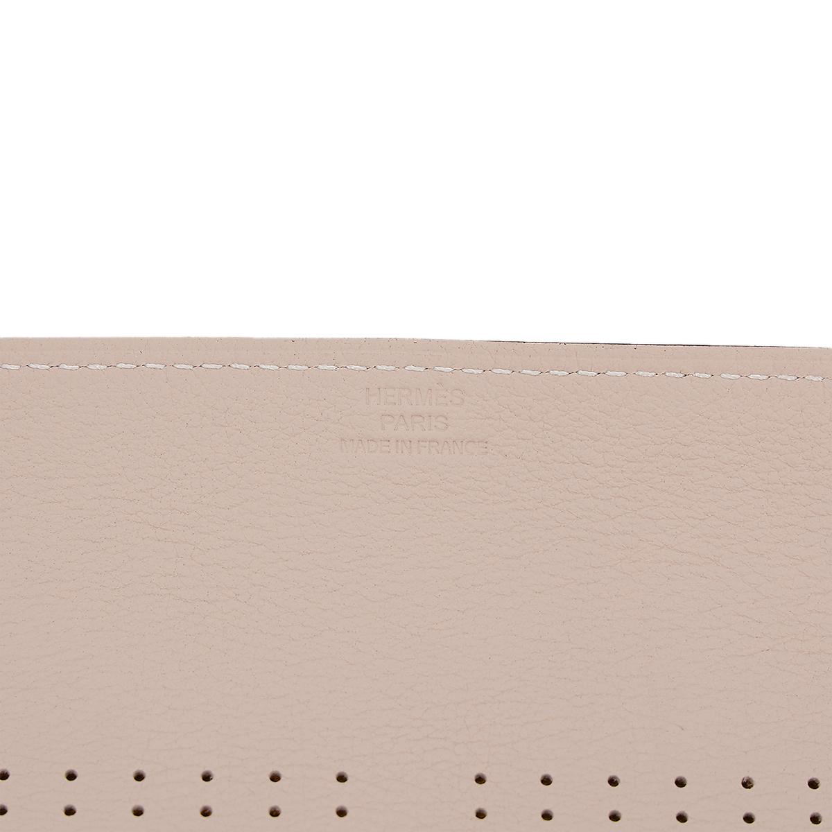 HERMÈS Mises et Relances Carre d'H change tray in Jaune Ambre and Ivory Taurillon leather with Palladium hardware - 9