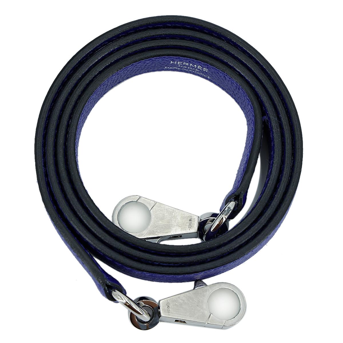 HERMÈS Kelly 25 Sellier handbag in Blue Electric Epsom leather with Palladium hardware - 22