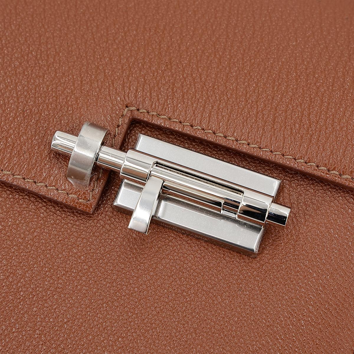 ランク SA HERMÈS エルメス ヴェルーミニ ノアゼット オレンジ キャンバス シェーブル シルバー金具 D刻印 - 12